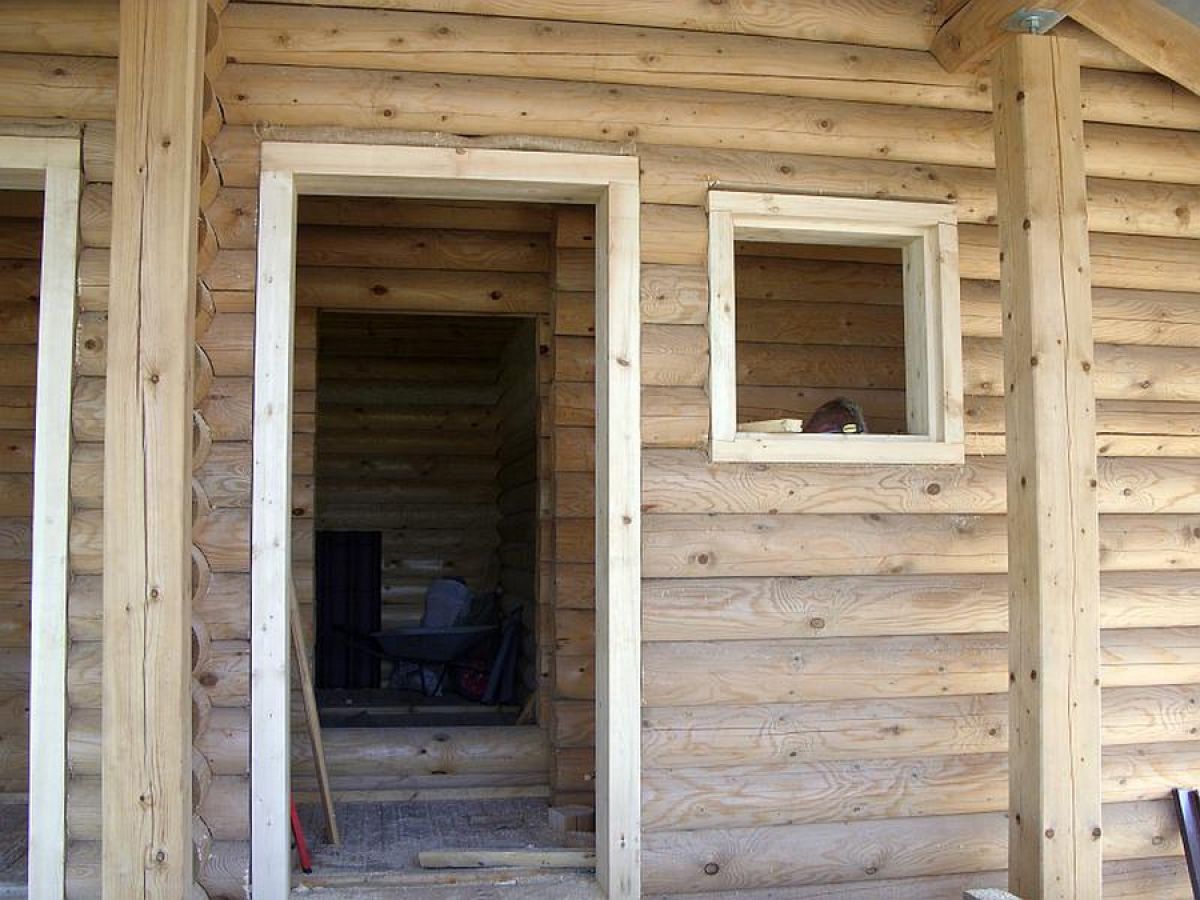 Окосячка окна деревянного дома 3120