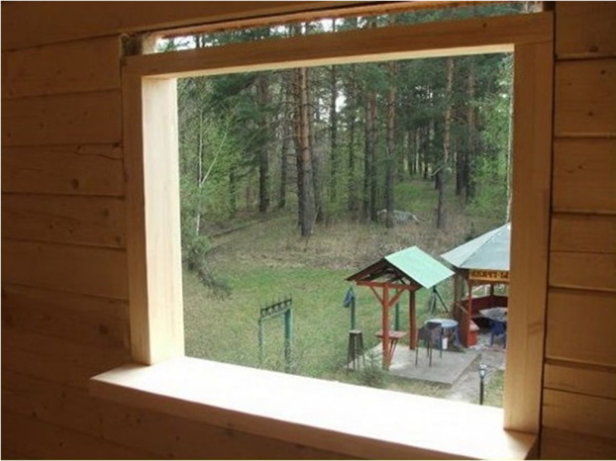 Окосячка окна деревянного дома 3132