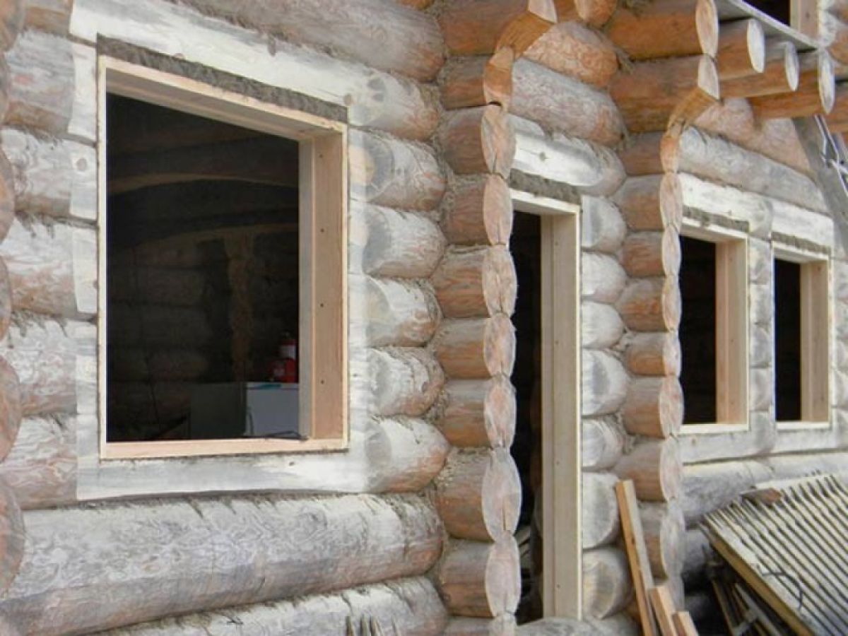 Окосячка окна деревянного дома 3134
