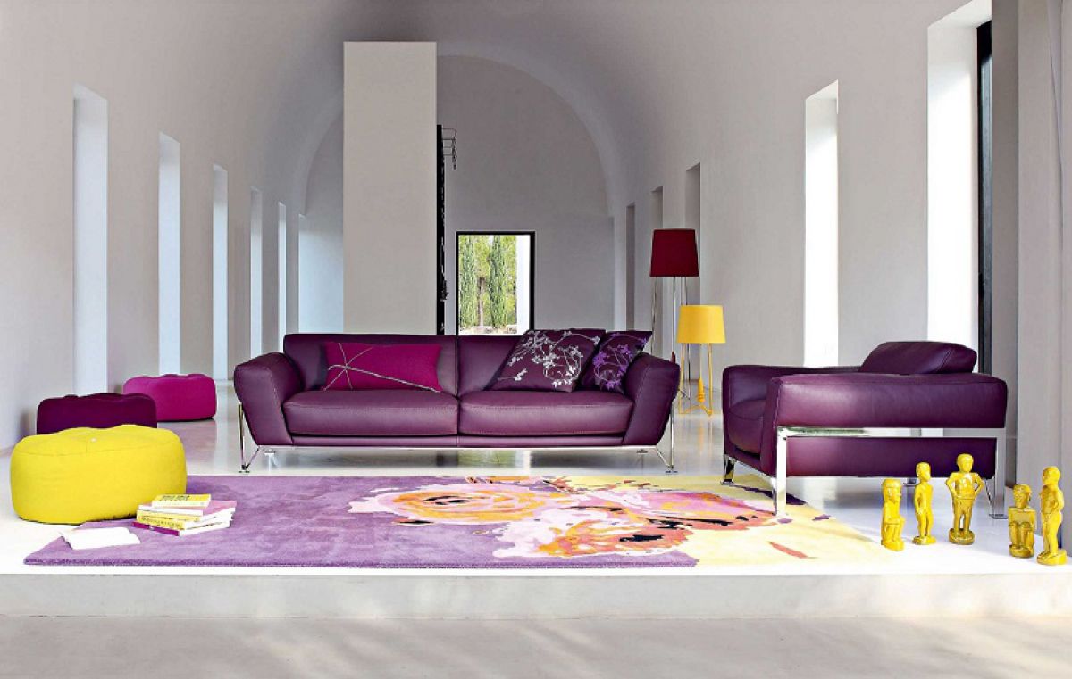 Интерьер в фиолетовых цветах 3604
