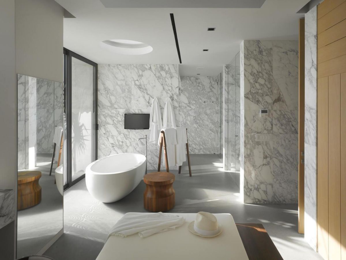 Дизайн ванной комнаты 2018. Фото, новинки и идеи современного дизайна ванной комнаты в 2018 году 4384