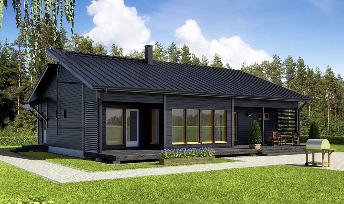 Финский деревянный дом 7082