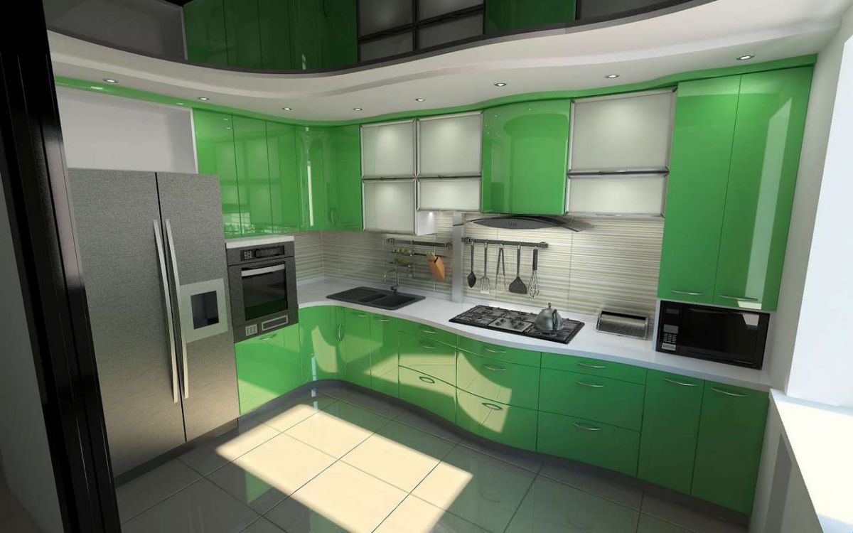 Зеленая кухня 7776