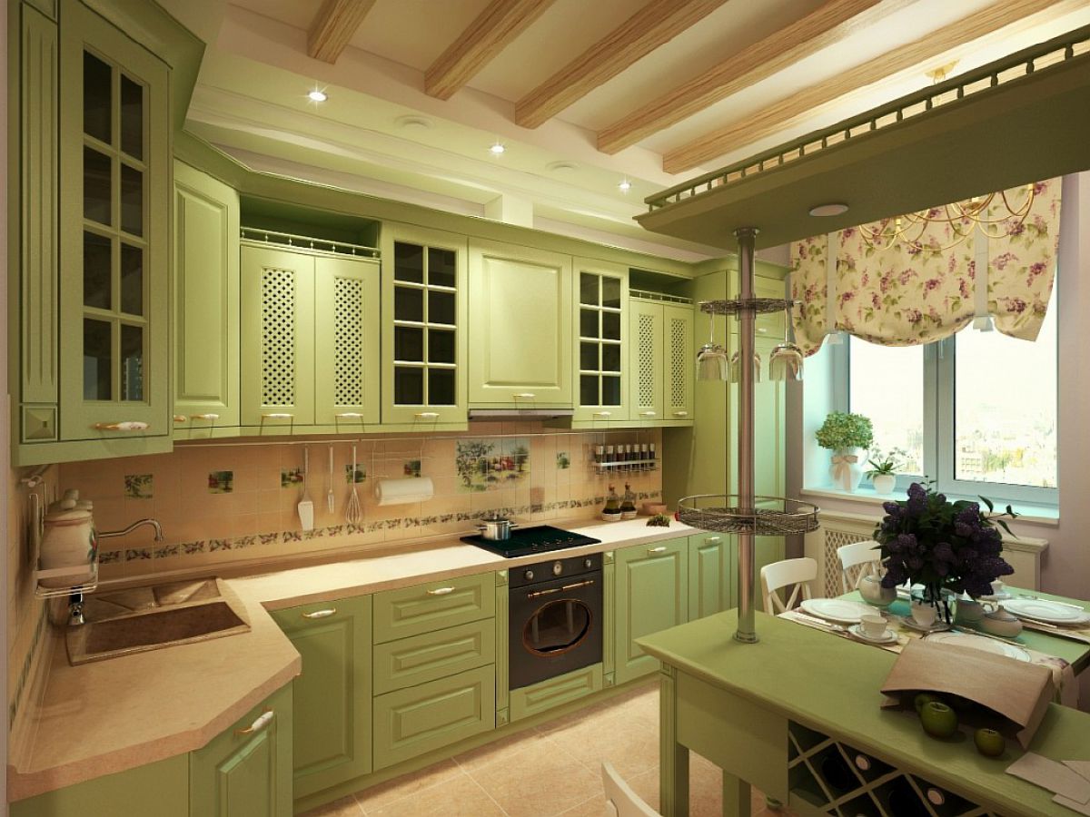 Зеленая кухня 7780