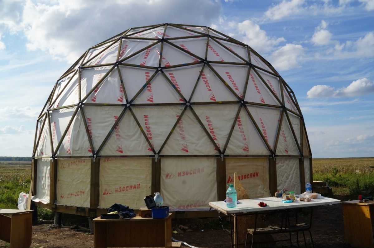 конструкция купольного дома