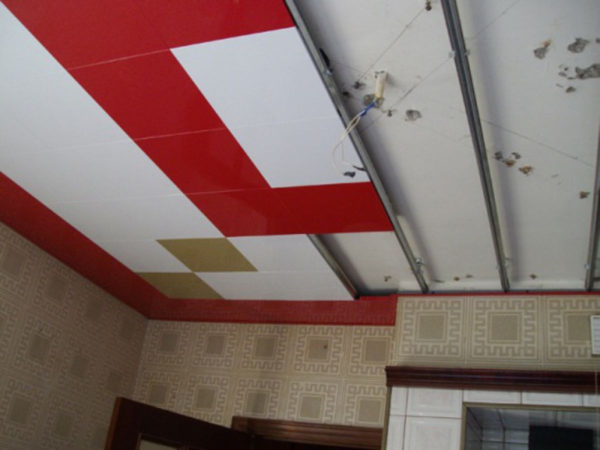 Потолок в кухне своими руками 6060