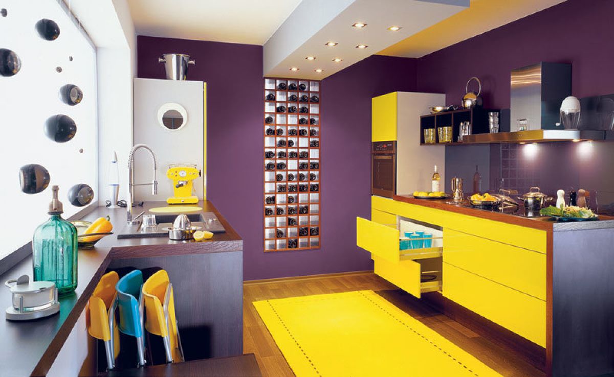 Желтая кухня 8609