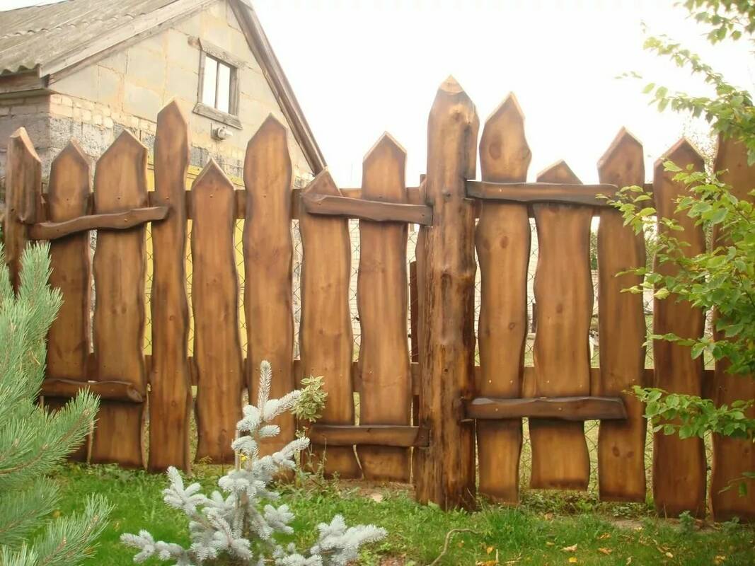 Забор из горбыля 11432