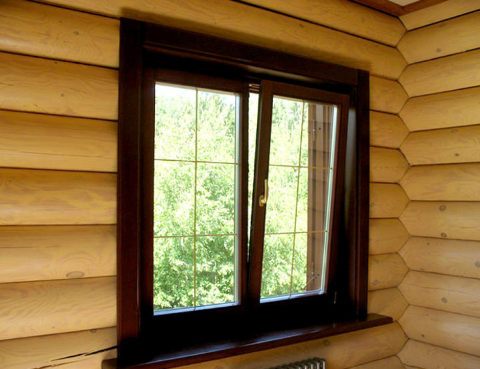 Окна в деревянном доме 17852