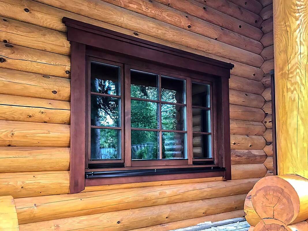 Окна в деревянном доме 17853