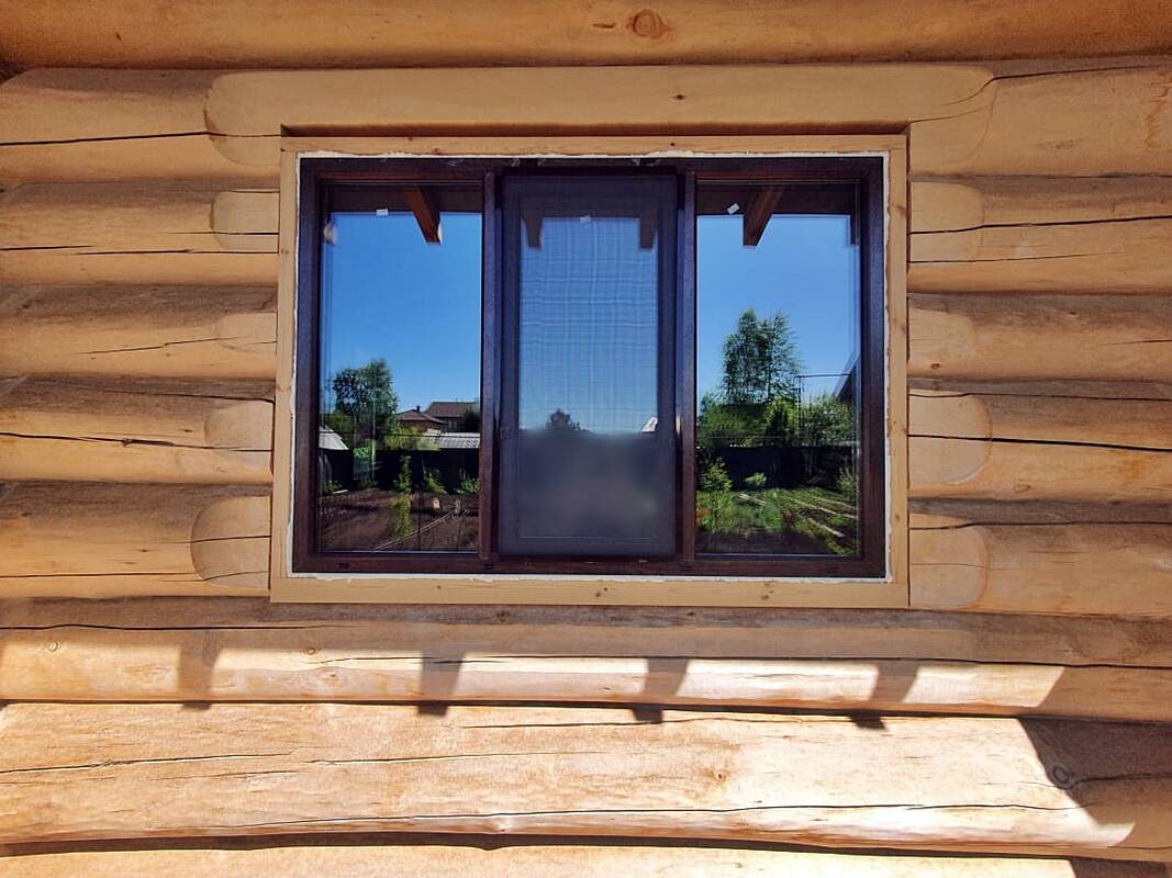 Окна в деревянном доме 17858
