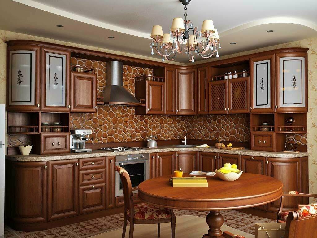 Кухня в коричневых цветах 19815