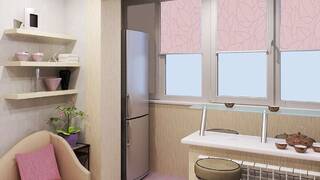 Объединение кухни с балконом Объединение кухни с балконом