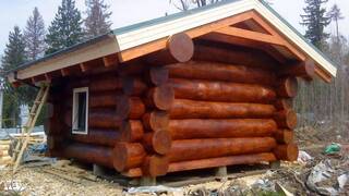 Строительство бани из бревна Строительство бани из бревна