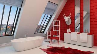 Красная ванная