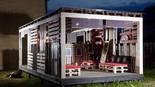 Беседка из поддонов Беседка из поддонов