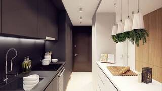 Узкая кухня Узкая кухня