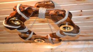 Деревянная люстра Деревянная люстра