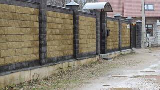 Забор из газобетона Забор из газобетона